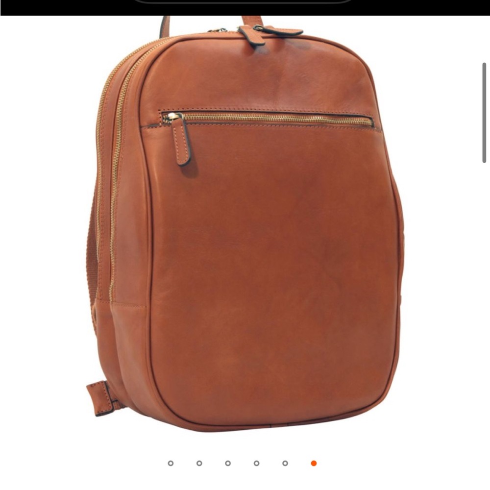 Brown Leather Backpack - image 1